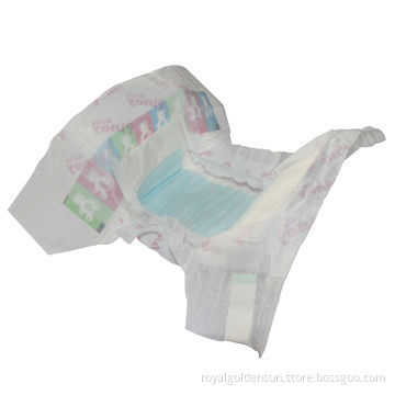 Baby Diapers with Good Absorption, Cloth-like Backsheet and Hook-and-loop Tapes